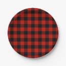 Search for black and red paper plates Buffalo plaid