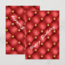 Recherche de plat de diamant invitations Rouge