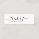 Search for message business cards Brush script typography