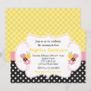 Recherche de noir jaune invitations Baby
