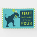 Recherche de boy birthday banners Dinosaure