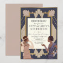 Search for art deco birthday invitations Gatsby