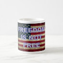 Search for freedom is not free mugs Patriotism