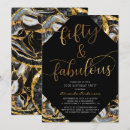 Recherche de black and gold 50th birthday invitations Noir et or