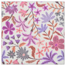 Search for bold floral fabric Purple
