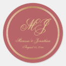 Search for gold script monogram wedding stickers Chic