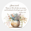 Search for matthew 11 28 stickers Come to me