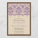 Search for lilac lace wedding invitations Vintage