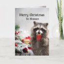 Search for raccoon christmas cards Merry