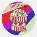 Search for popcorn favor stickers Movie night