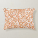 Search for dark orange pillows Leaves