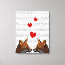 Search for fox canvas prints Antique