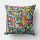 Recherche de peinture originale coussins Bleu