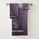 Search for purple christmas bath towels Elegant