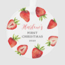 Search for strawberry ornaments 1st christmas