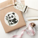 Search for black and white panda stickers Illustration