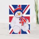 Search for union jack christmas cards Snowman
