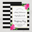 Search for black and fuchsia wedding invitations Vintage