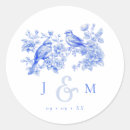 Search for vintage bird wedding stickers Love birds