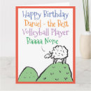 Search for volleyball birthday cards Cartoon