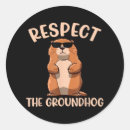Search for respectful stickers Groundhog