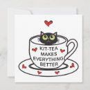 Search for kitty square invitations Black cat