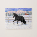 Search for snow scene puzzles Animals