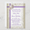 Search for burlap and purple wedding invitations Lace