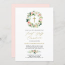 Search for peach first communion invitations Peonies