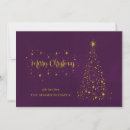 Search for purple and gold christmas cards Stars