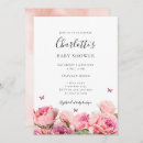 Search for rose baby shower invitations Pink