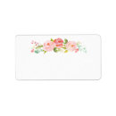 Search for pretty in pink return address labels Girly