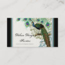 Search for peacock feather business cards Black