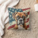 Search for boxer dog pillows Watercolor