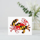 Recherche de drapeau de baltimore cartes postales Crabe