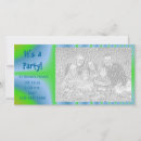 Search for psychedelic party invitations Blue