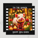 Search for funny pig christmas cards Swine