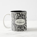Recherche de motif zèbre tasses Noir et blanc