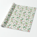 Search for mistletoe wrapping paper Retro