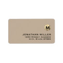 Search for black and tan return address labels Elegant