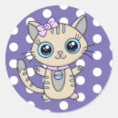 Search for cute kitty cat stickers Pink