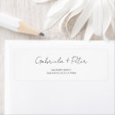 Search for wedding rsvp return address labels Black and white