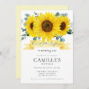 Search for sunflower 1st birthday invitations Botanical