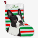 Search for boston terrier christmas stockings For pets