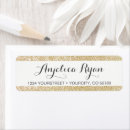 Search for gold stripe return address labels Chic