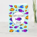Search for tropical fish birthday cards Colourful