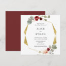 Search for burgundy flowers geometric wedding invitations Elegant