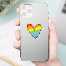Search for gay stickers Rainbow heart