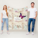 Search for butterfly design fleece blankets Elegant