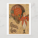 Search for circus postes postcards Red